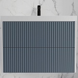 Style Line Тумба с раковиной Стокгольм 80 подвесная графит софт